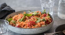 Spinazie-wortelsalade met quinoa