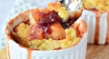 Appel-cranberry crumble