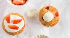 Aardbei citroen muffins met yoghurt – glutenvrij en suikervrij