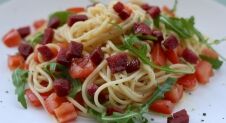 5 or less: Spaghetti met knapperige chorizo