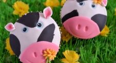 Op de boerderij: Koeien cupcakes