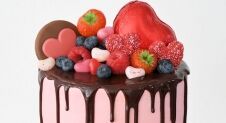 Valentijn drip cake