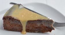 Chocolade cheesecake met Salted Caramel