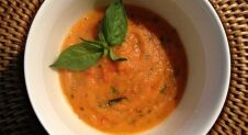 Tomaten basilicum soep