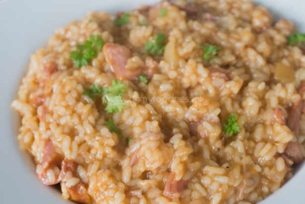 Barbecue Pulled Pork risotto