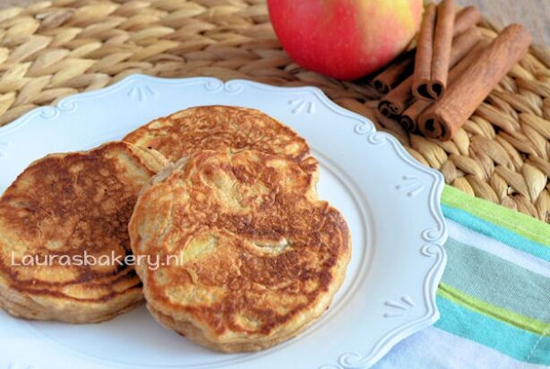 Appel-kaneel pancakes